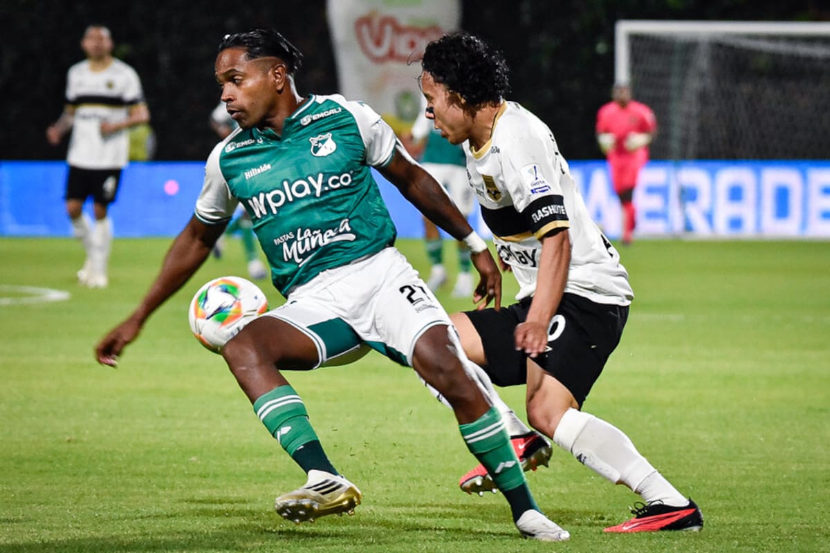 Internacional de Bogotá venció 3-2 a Cali y se mantiene en el primer lugar de la Liga BetPlay I de 2026, luego de seis fechas. Foto: Colprensa.