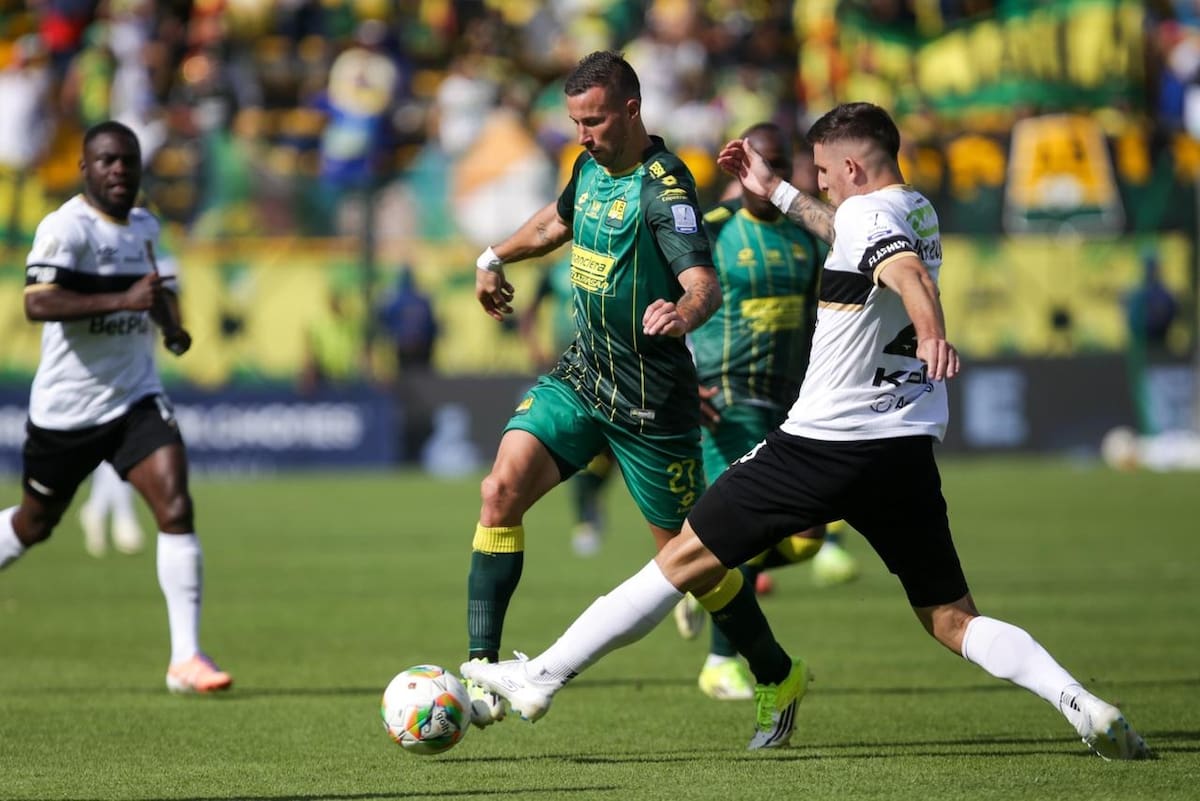 Internacional de Bogotá enfrenta a Atlético Bucaramanga, por encuentro válido de la Liga BetPlay I 2026 de la fecha 11, en el Estadio Metropolitano de Techo. (Colprensa - Cristian Bayona).