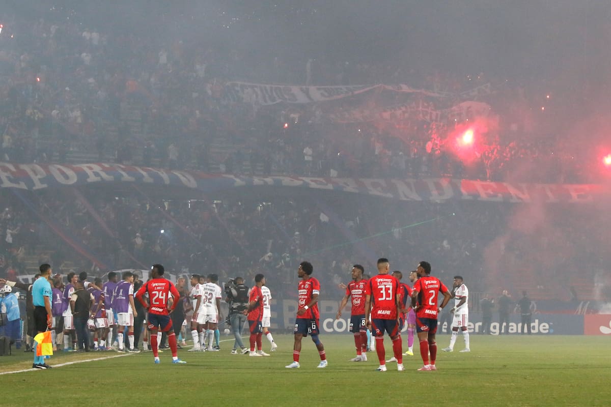 El partido de la Copa Libertadores entre Deportivo Independiente Medellín y Flamengo fue cancelado.
Foto: EFE.