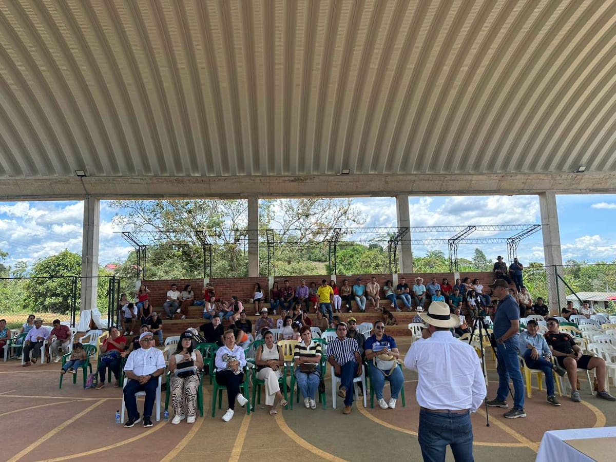 La entrega de las obras y el anunció de las nuevas inversiones se realizó el 2 de agostoen un evento en la vereda Palmarito.