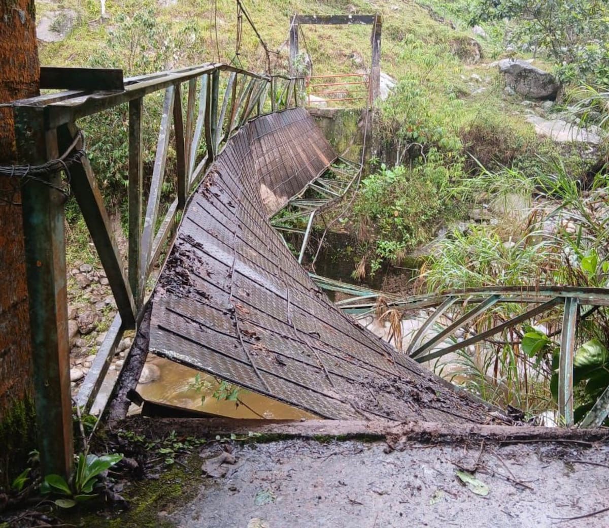 Afectaciones por lluvias en Santander.