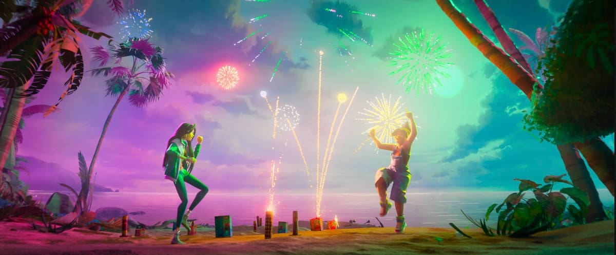 Jo y Raissa descubren un portal hacia Nakali, una isla de criaturas mágicas donde cada paso cuesta un recuerdo. La isla olvidada, de DreamWorks, ya está en cines.