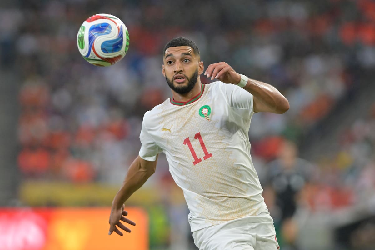 Fotografía del 29 de junio de 2026 en la que se observa a Ismael Saibari, de Marruecos, al controlar un balón en un partido de los dieciseisavos de final del Mundial de la FIFA 2026 entre Países Bajos y Marruecos en el estadio BBVA en Monterrey (México). EFE/ Miguel Sierra