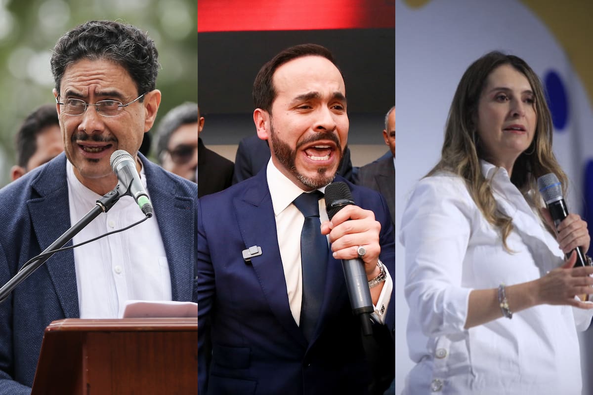 Los candidatos presidenciales: Iván Cepeda, Abelardo de la Espriella y Paloma Valencia, lideran la intención de voto en Colombia. // Fotos: Colprensa.
