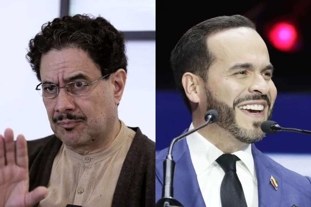 Iván Cepeda, candidato del Pacto Histórico, y Abelardo de la Espriella, candidato del movimiento Defensores de la Patria.
Foto: A.P.I.