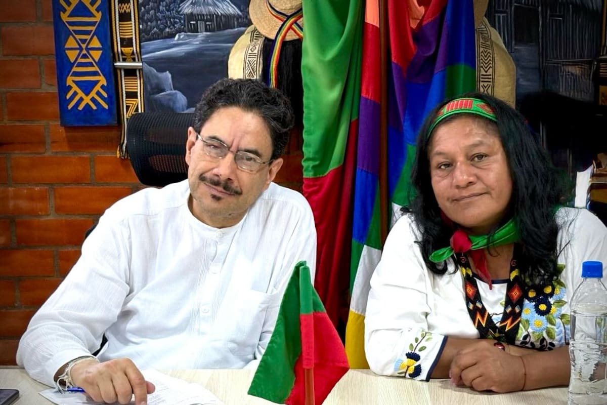 Iván Cepeda y la lideresa indígena Aida Quilcué.
Foto: cortesía.