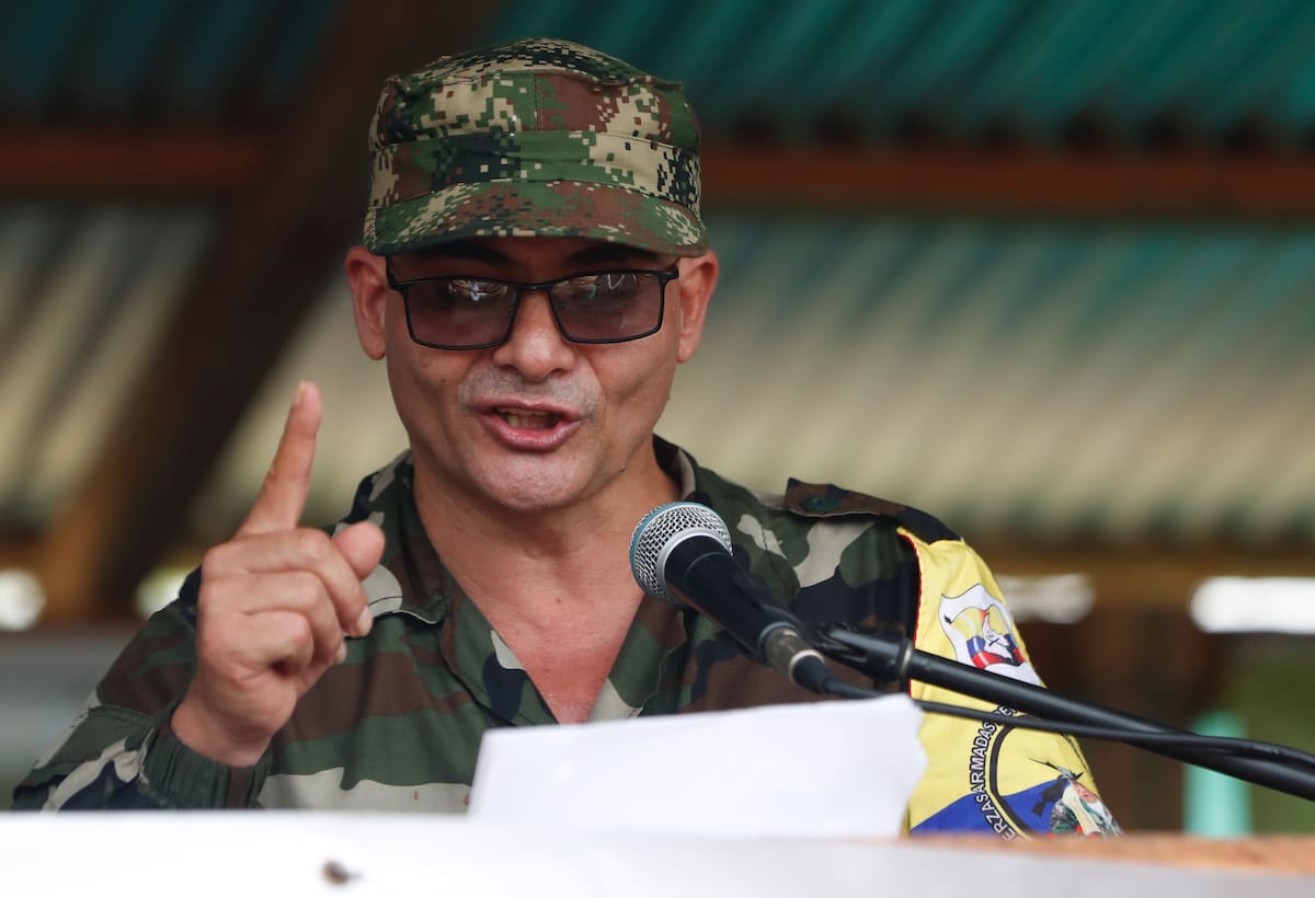 Néstor Gregorio Vera Fernández, alias 'Iván Mordisco', jefe del Estado Mayor Central de las disidencias de las Farc. // Foto: EFE - Ernesto Guzmán.
