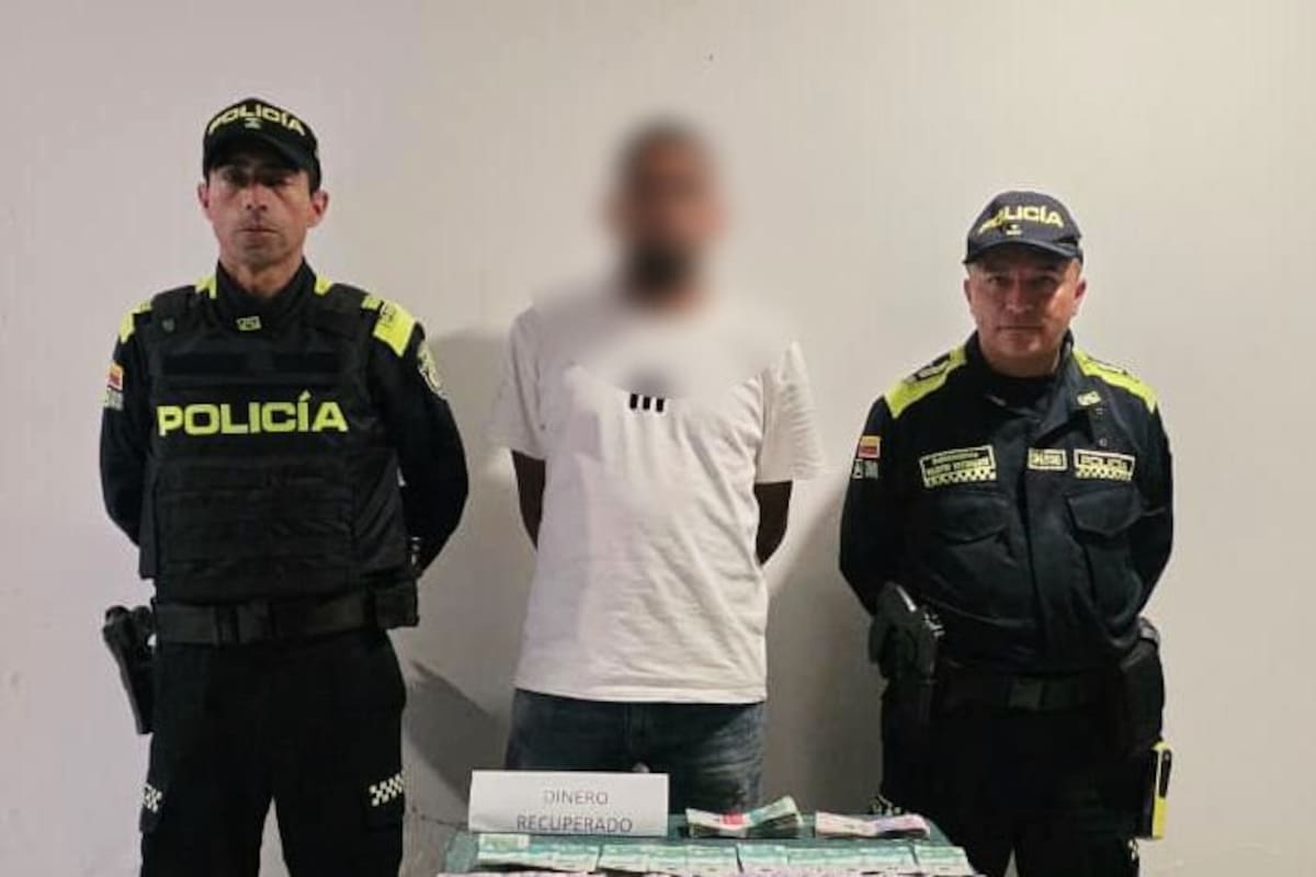 Jainer Rodríguez Marsiglia, de 30 años, fue capturado tras el fleteo ocurrido en Barbosa.
