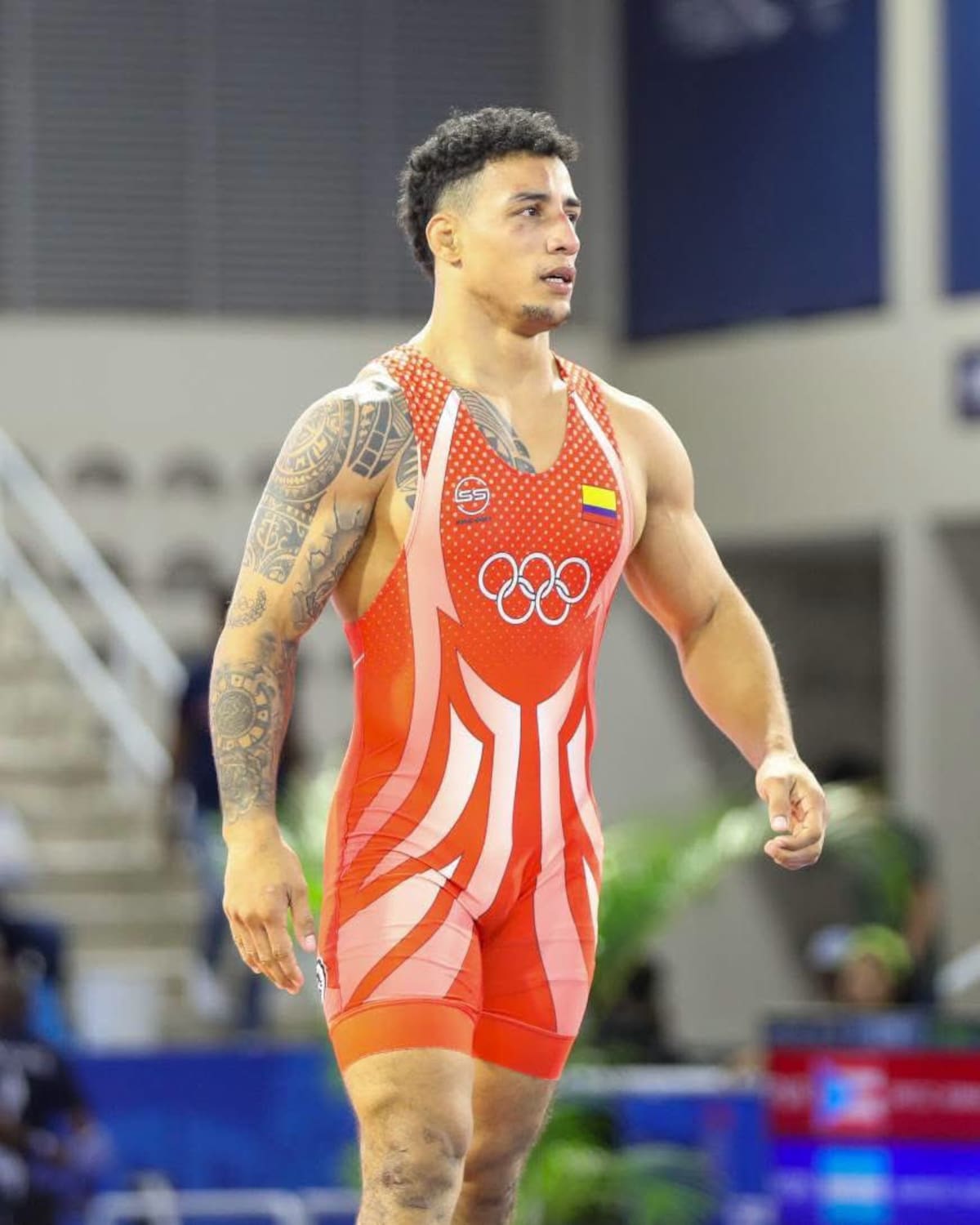 El luchador Jair Alexis Cuero protagonizó una hazaña al subir a lo más alto del podio en los recientes Juegos Centroamericanos y del Caribe. Foto: Ministerio del Deporte.
