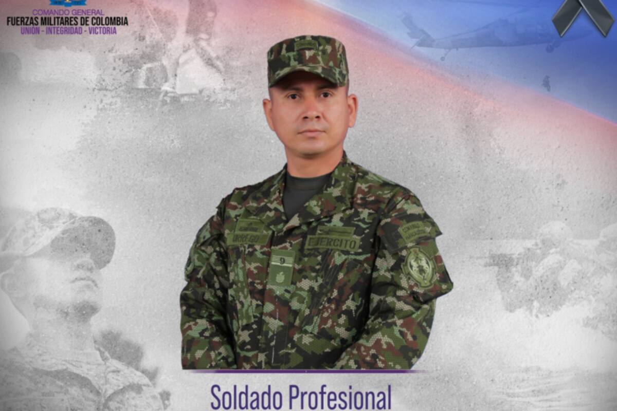 El soldado Jairo Urrego David, oriundo de Chigorodó, Urabá Antioqueño, falleció en las últimas horasdebido a la gravedad de sus heridas durante los enfrentamientos con el EMC.