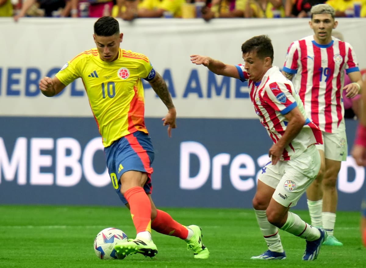 James Rodríguez asistió en los dos goles que convirtió Colombia ante Paraguay. //Colprensa
