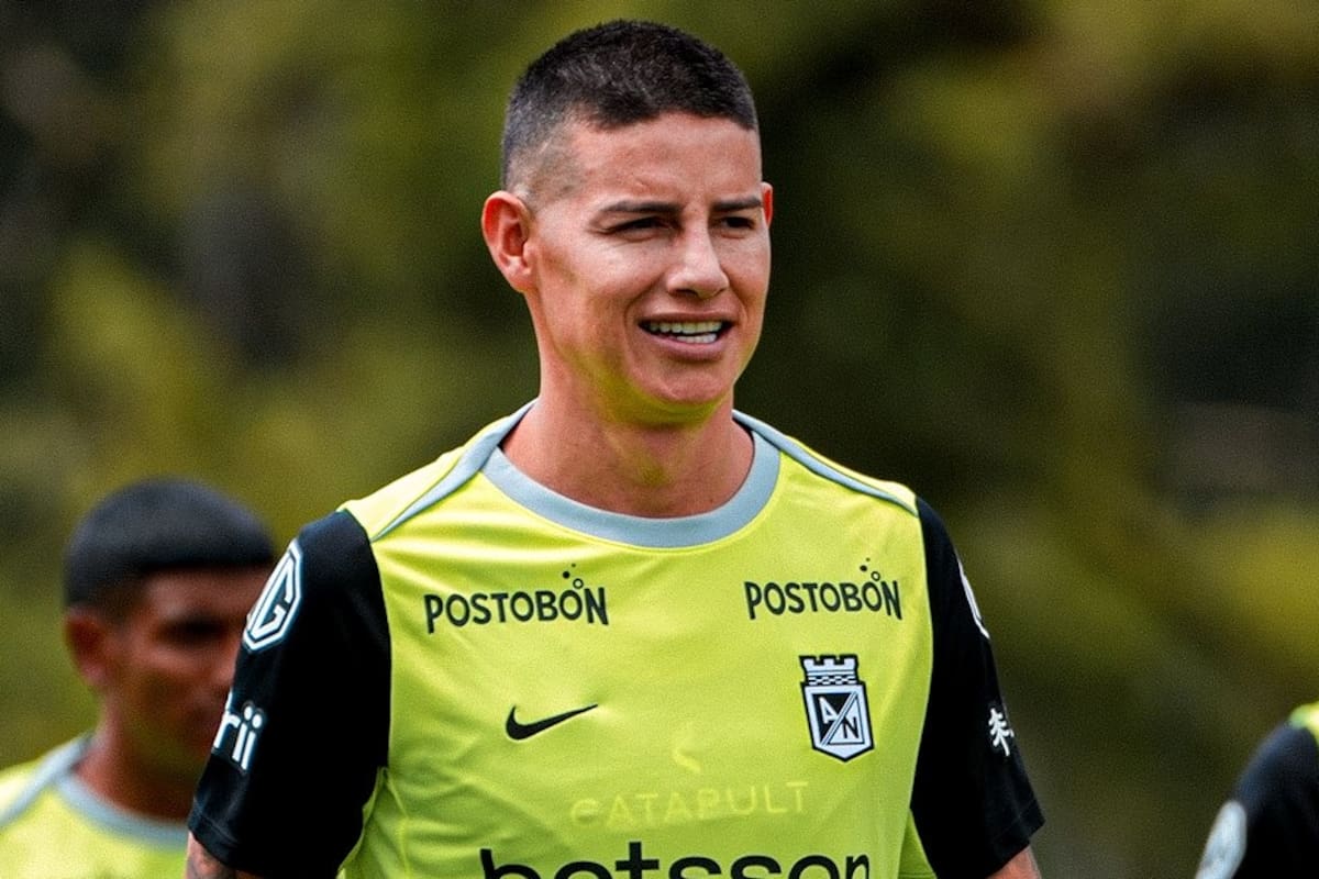 James Rodríguez se transformó en la principal contratación del fútbol colombiano, con su llagada a Atlético Nacional. Foto: Atlético Nacional.