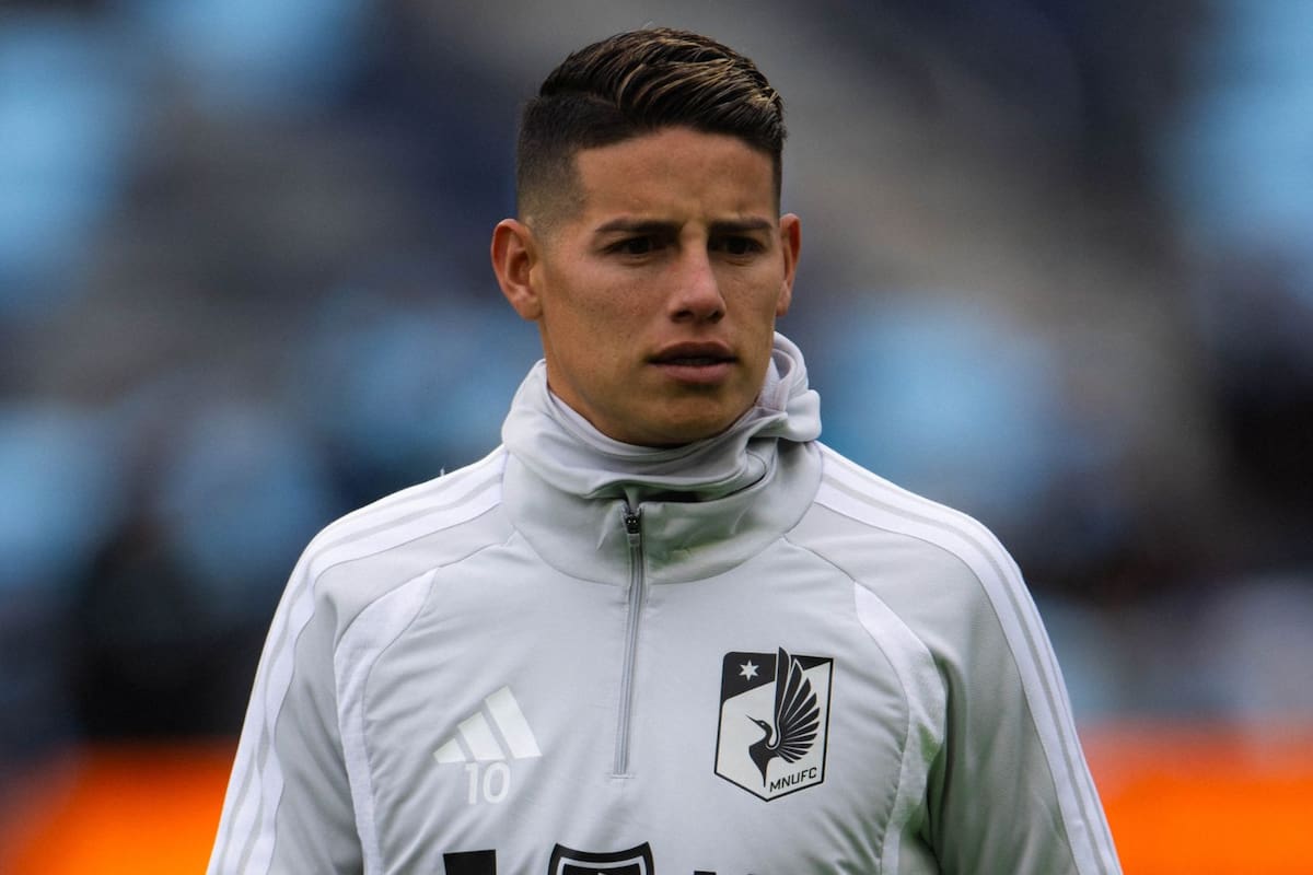 James Rodríguez estuvo presente en el segundo partido de Minnesota United en la MLS. //Tomada de redes sociales: @MLS