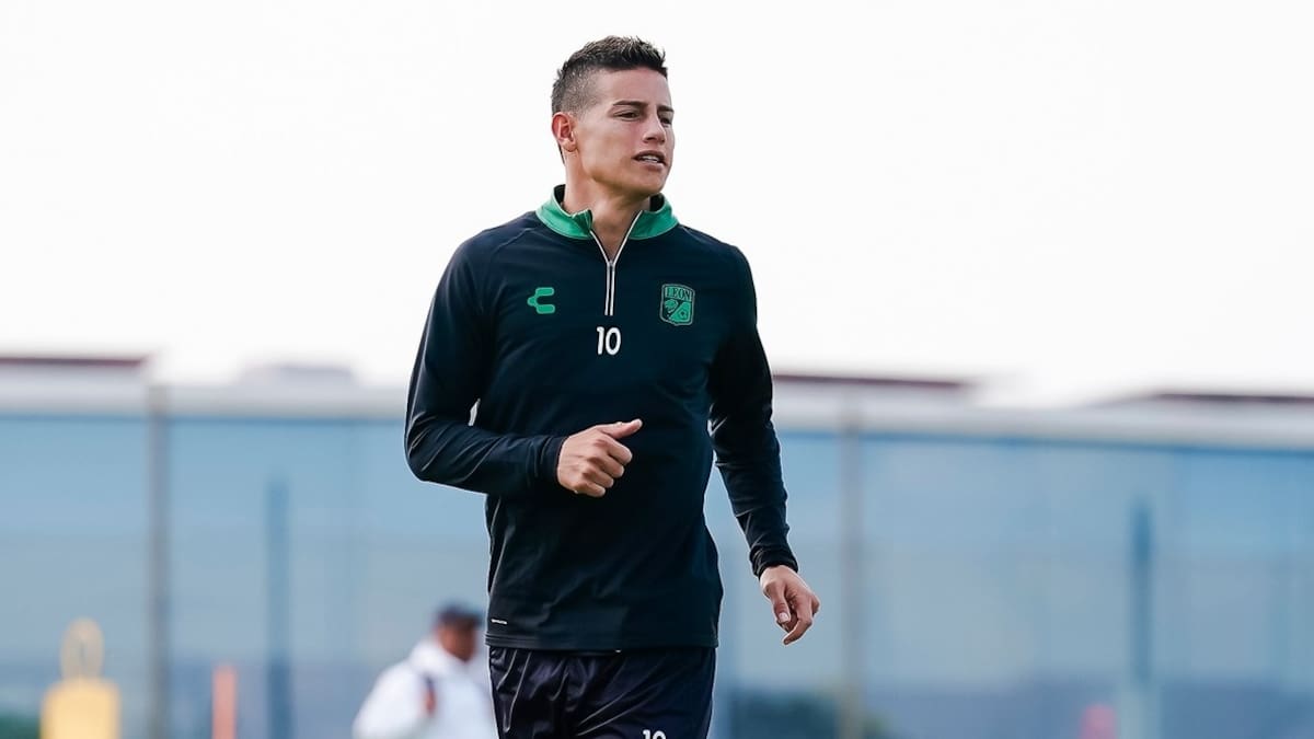 James Rodríguez fue suplente en el primer partido del Club León en el segundo semestre de la Liga MX. Foto: Club Léon.