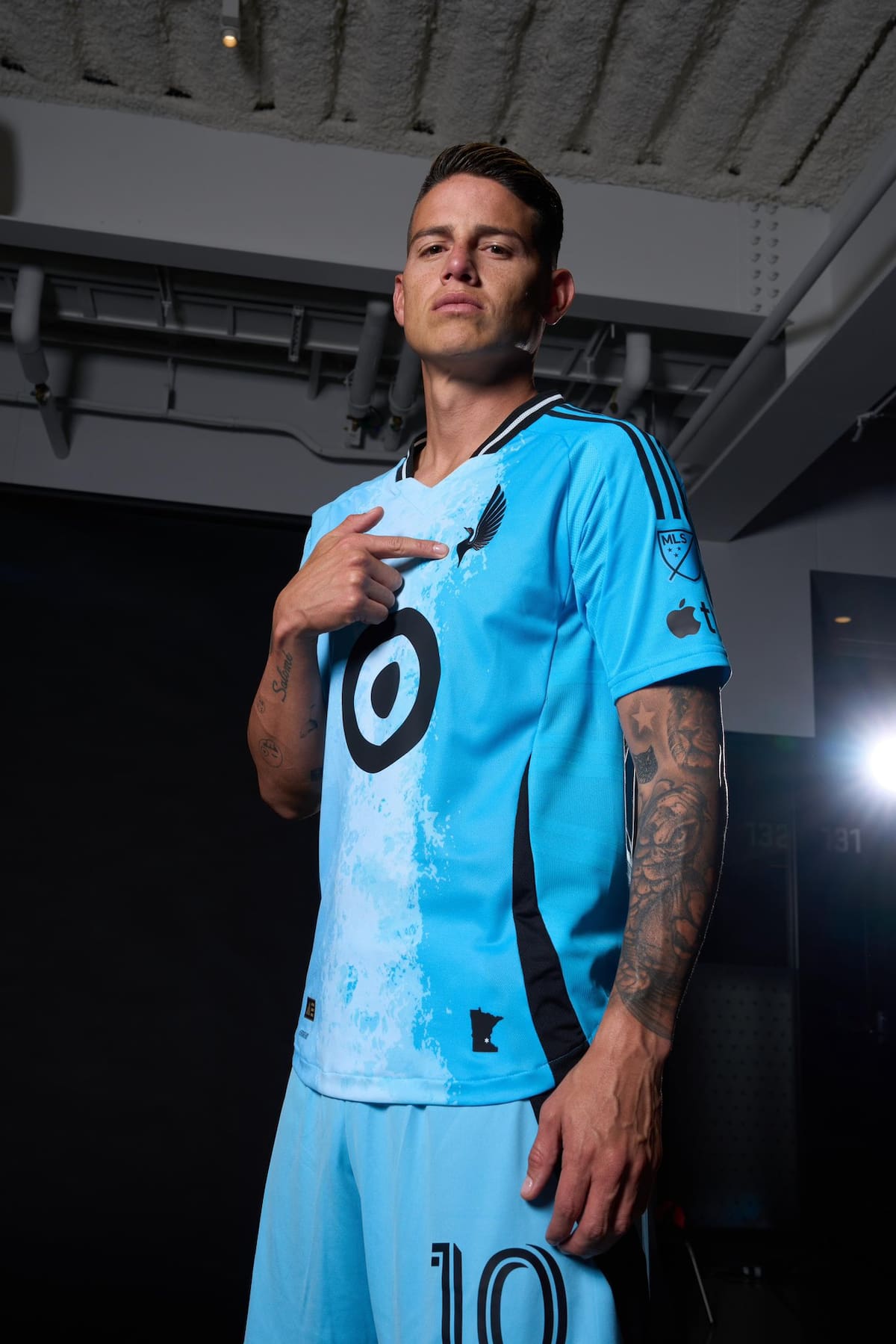 Polémica decisión del técnico de Minnesota United sobre James Rodríguez. Foto: Minnesota.
