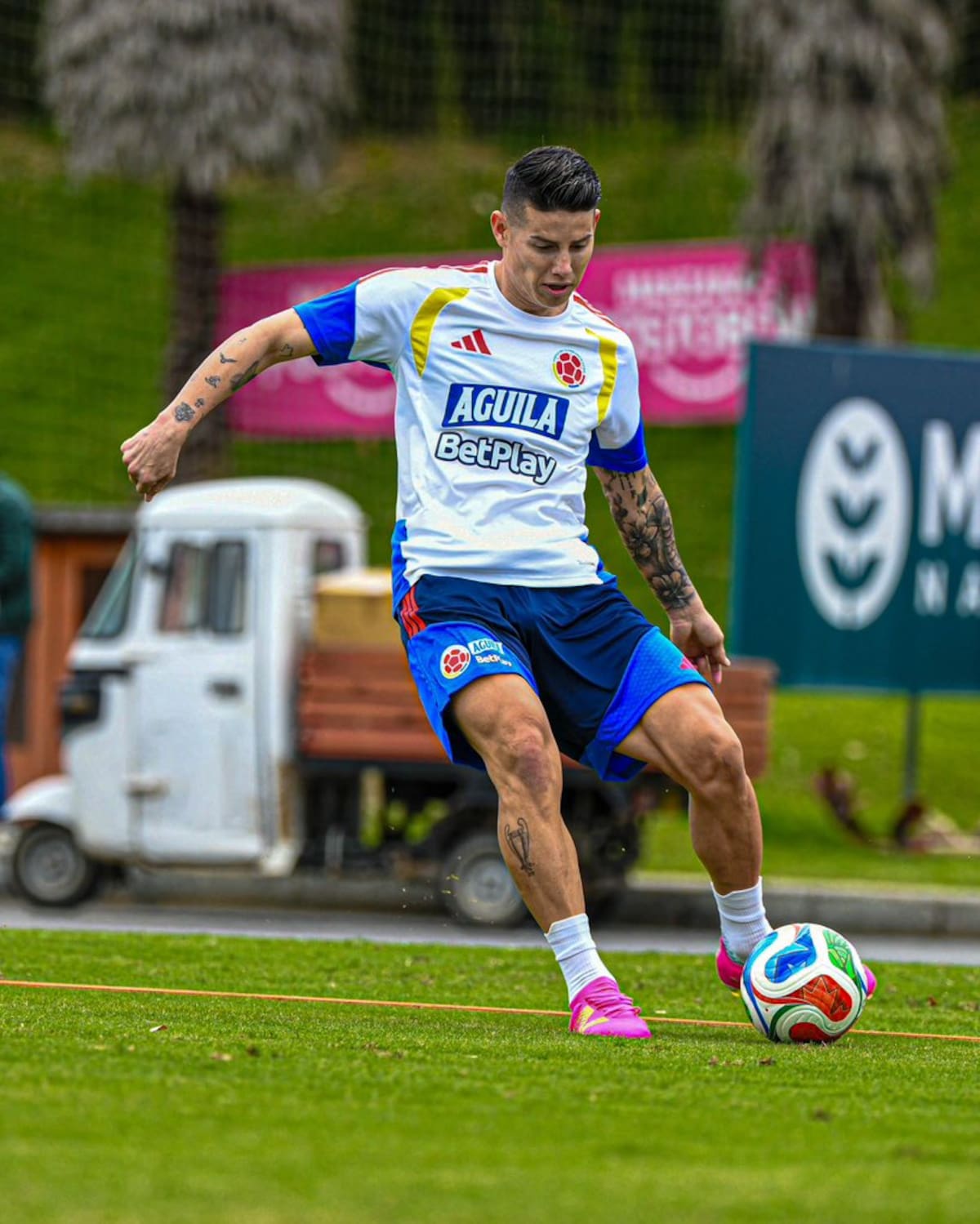 James Rodríguez se prepara con la selección Colombia para encarar el Mundial de 2026. Foto: James Rodríguez.