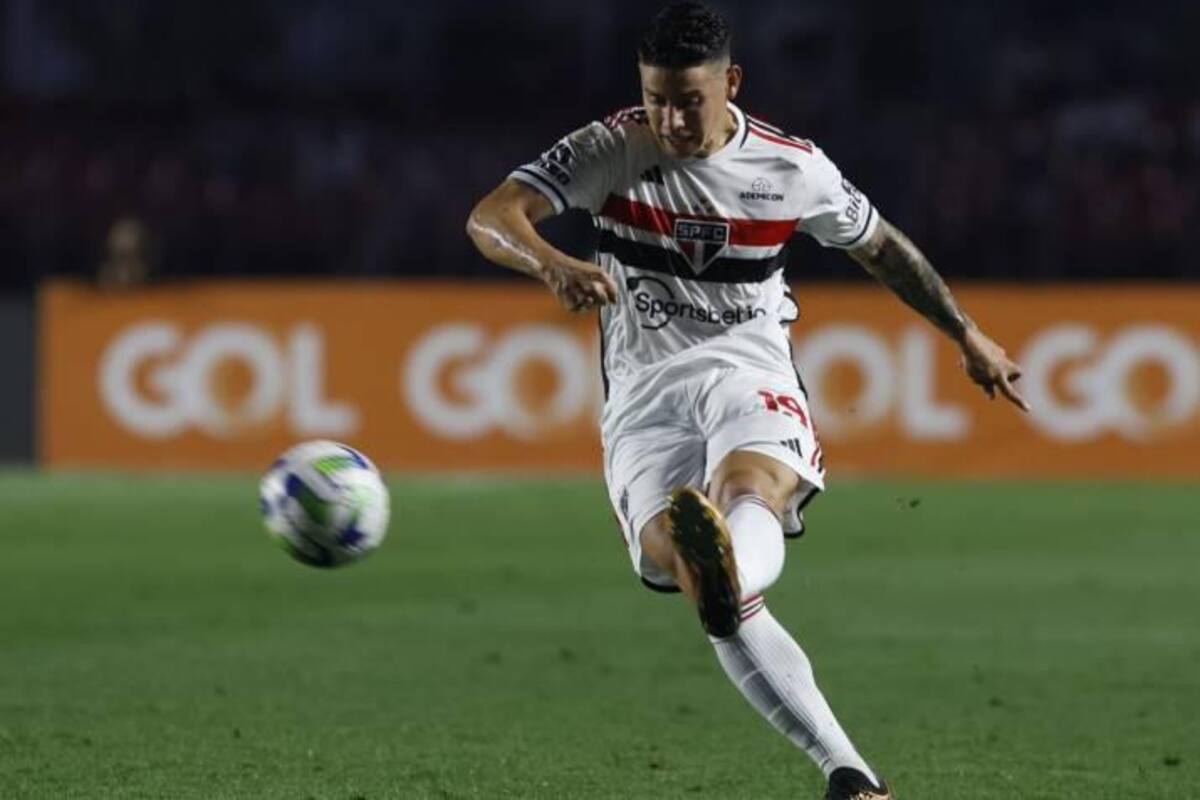 James Rodríguez no ha tenido mucha regularidad en el Sao Paulo de Brasil. Foto: Archivo.
