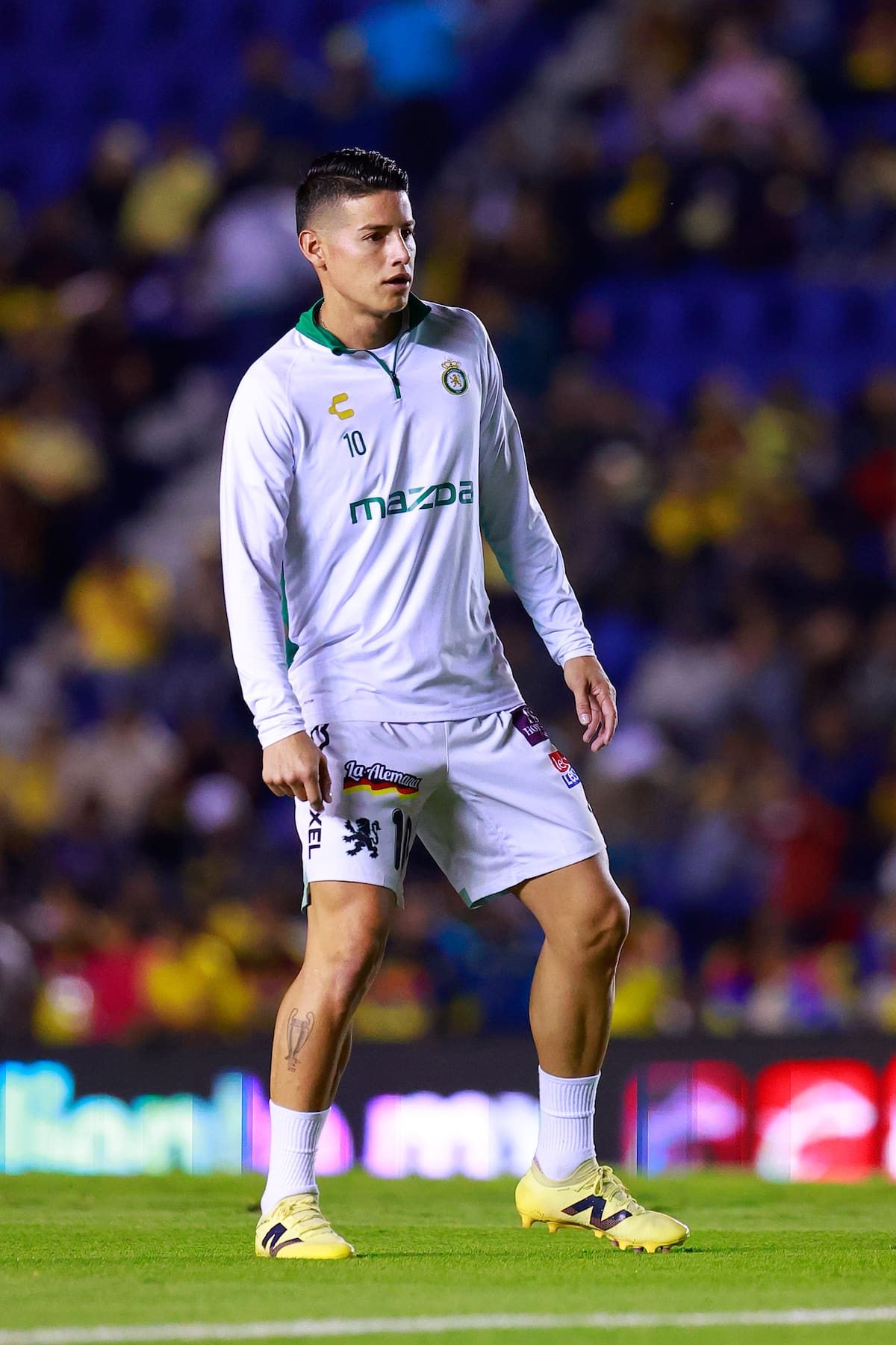 James Rodríguez de León reacciona en un partido de la Liga MX entre América y León en el estadio Ciudad de los Deportes, en la Ciudad de México (México). Imagen de archivo. EFE/ Sáshenka Gutiérrez