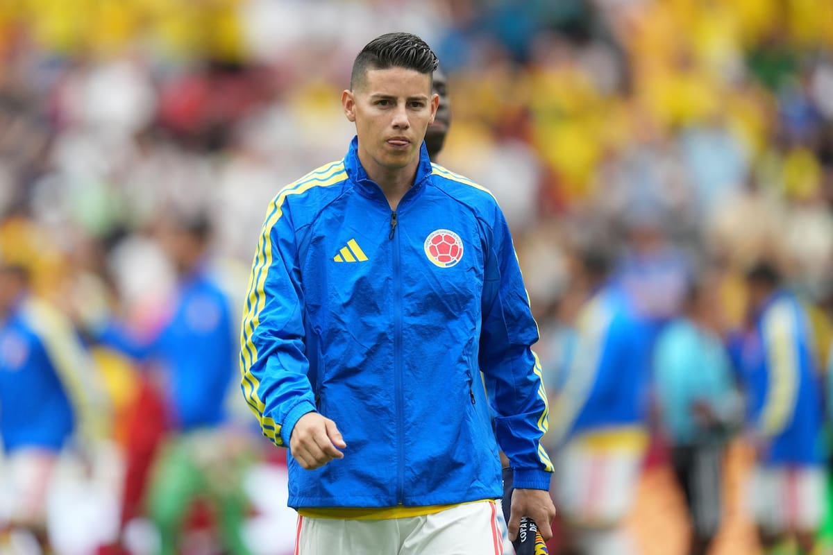 James Rodriguez of Colombia enters the pitch ahead of the FIFA World Cup 2026 Round of 16 match Switzerland against Colombia, in Vancouver, Canada, 07 July 2026. (Suiza) EFE/EPA/BOB