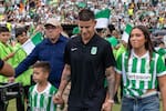 James Rodríguez se puso la 23, habló de títulos y encendió la ilusión de Atlético Nacional en Medellín