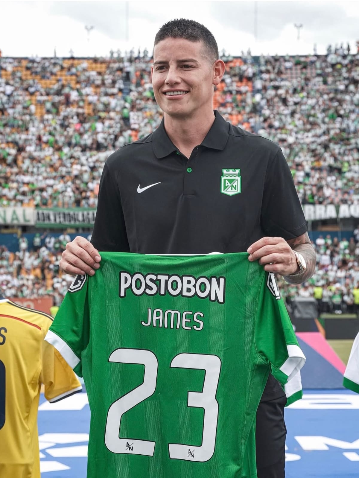 James Rodríguez se puso la 23, habló de títulos y encendió la ilusión de Atlético Nacional en Medellín. Foto: Redes sociales James Rodríguez