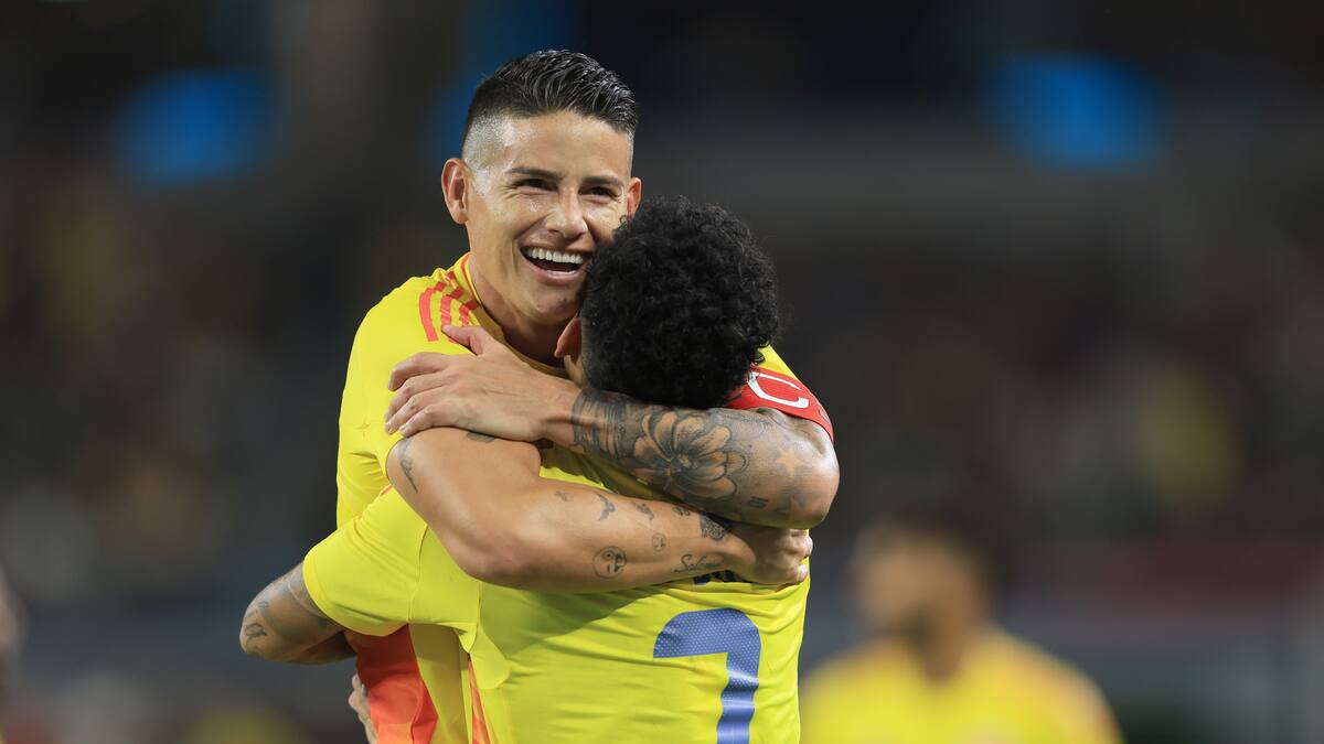 James Rodríguez y Luis Díaz son los actuales referentes de la Selección Colombia. //Foto, EFE: Carlos Ramírez