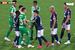 Así fue el altercado entre James Rodríguez y Teófilo Gutiérrez en el duelo Nacional - Junior