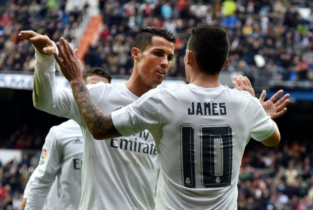 El reencuentro de los excompañeros del Real Madrid revivió viejos recuerdos: esta vez se vieron las caras como rivales en la Copa del Mundo. Foto: EFE