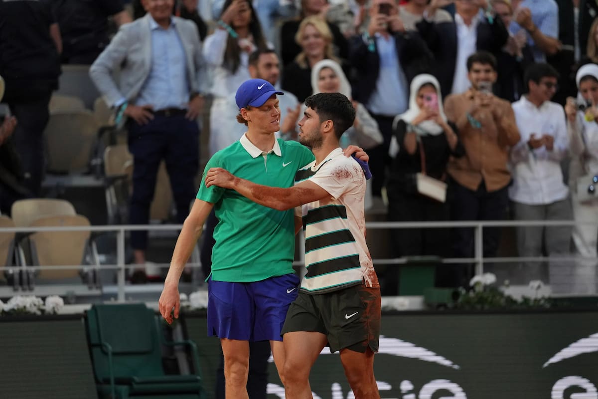 Jannik Sinner y Carlos Alcaraz se volverán a ver en una final de Grand Slam. //Foto, AP: Thibault Camus