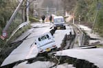 Video: Se registra tsunami de hasta medio metro tras terremoto de 7,1 en Japón