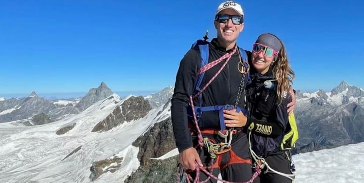 El esquiador campeón del mundo Jean Daniel Pession falleció a los 28 años junto a su novia tras caer de una altura de 700 metros en Italia. Tomada de X / VANGUARDIA