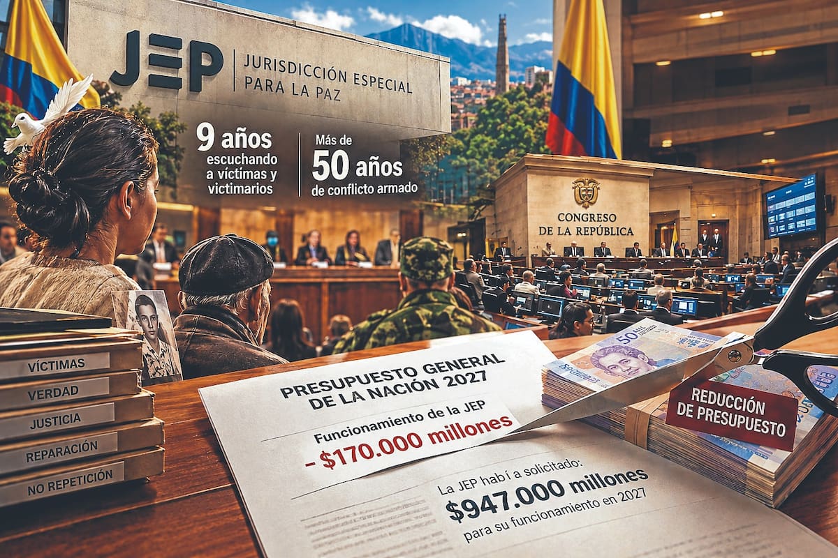 La Jurisdicción Especial para la Paz, JEP, tendrá un recorte presupuestal de $170.000 millones en 2027. Foto: Archivo particular/VANGUARDIA
