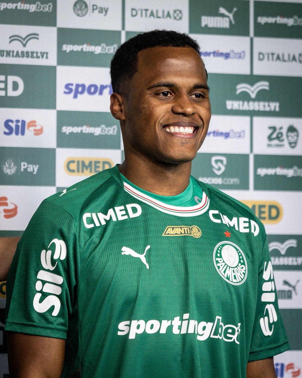 Jhon Arias es presentado como nuevo jugador de Palmeiras. Foto: Palmeiras.