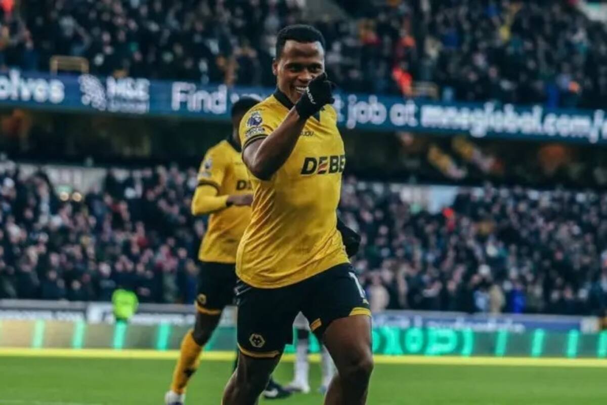 Jhon Arias, jugador colombiano de Wolverhampton. Foto: @wolves/Instagram