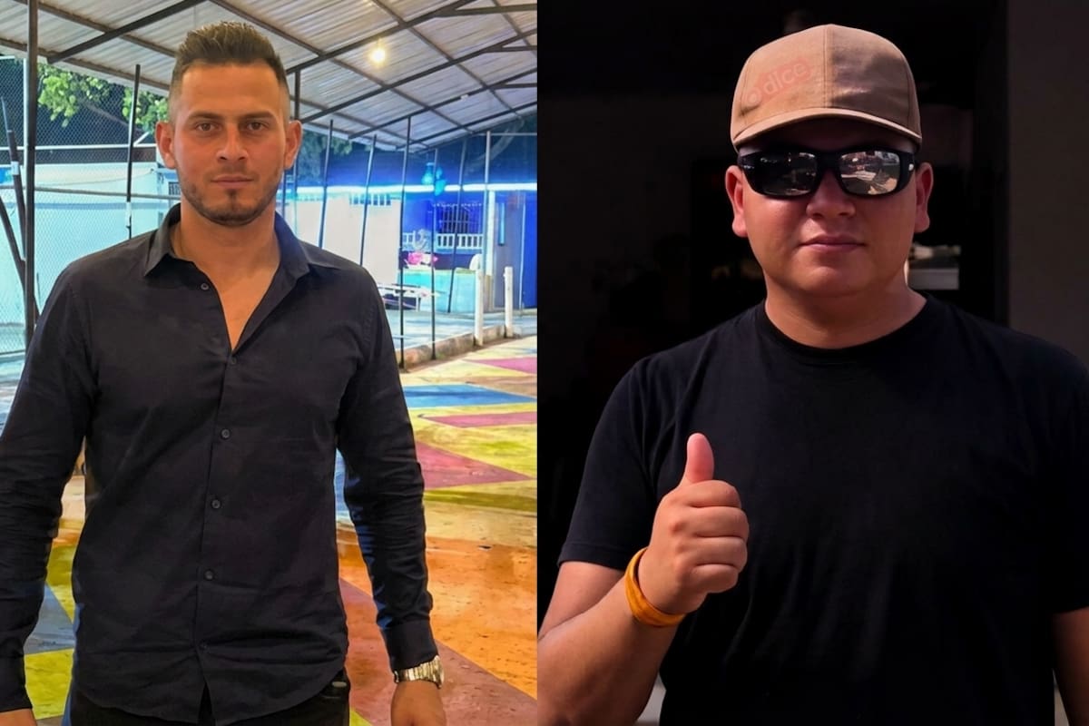 Jhon Sebastián Álvarez Olarte y Jhoan Santiago González Villanova y habían llegado a apenas dos días antes del doble homicidio.