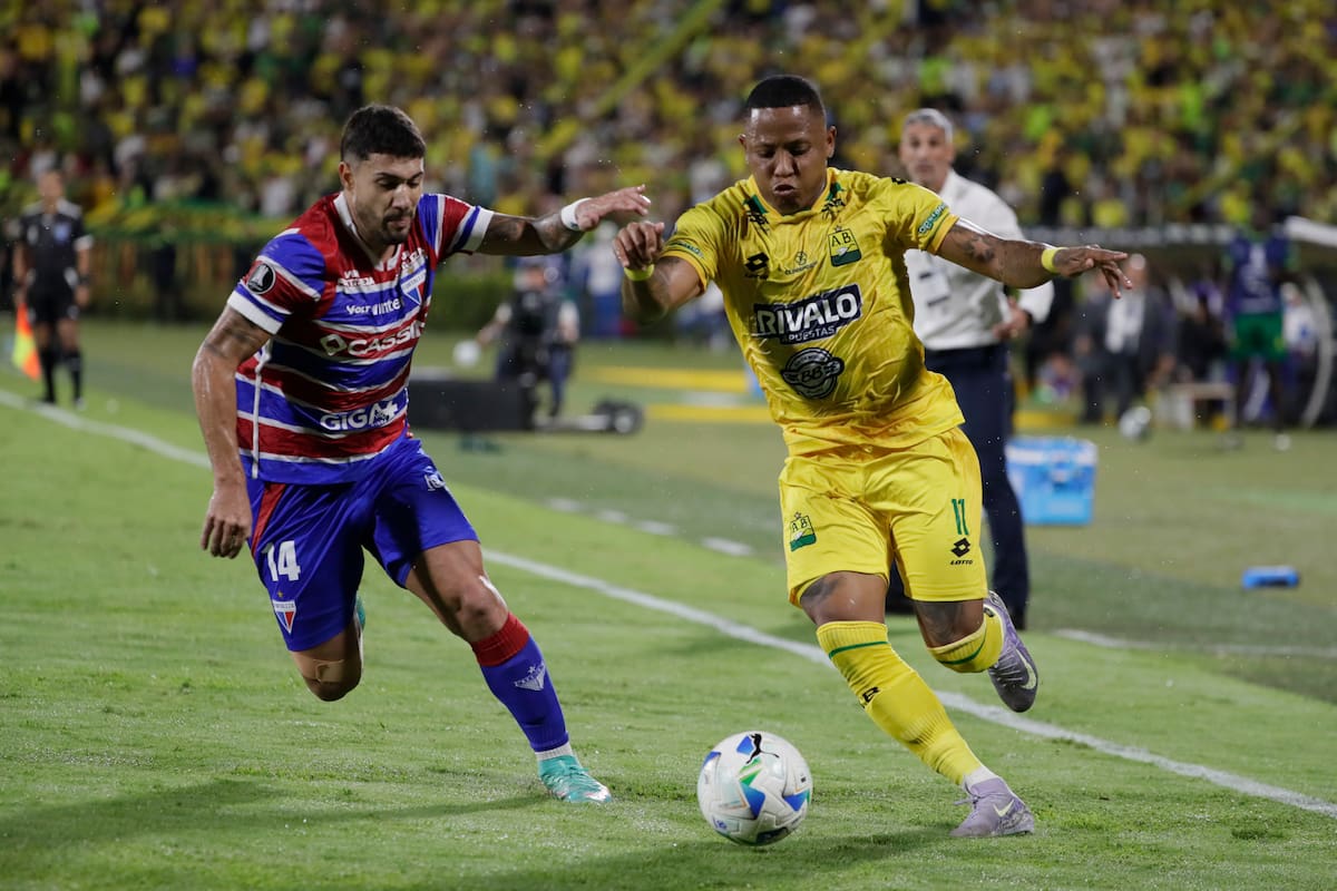 Jhon Vásquez tuvo una pobre temporada con el Atlético Bucaramanga. EFE/ Carlos Ortega