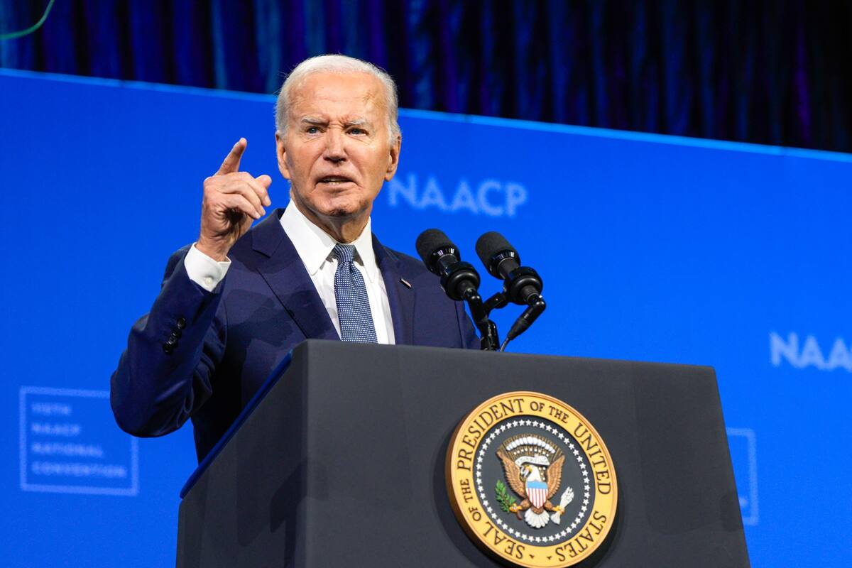 Joe Biden en discurso durante la 115ª Convención Nacional del NAACP.