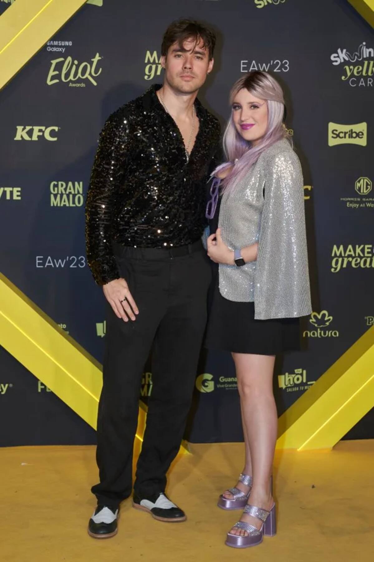 Jorge Blanco y Stephie Caire durante una aparición pública en años recientes, cuando aún compartían proyectos y eventos ligados al universo de producciones juveniles de Disney. Foyo de apoyo tomada de: Gettyimages.