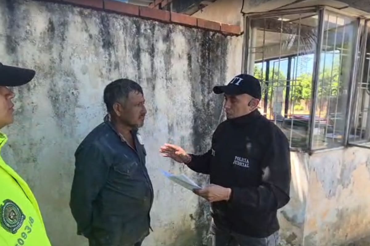 Jorge Wilder Peña Peña fue capturado en Floridablanca para cumplir una condena por tentativa de homicidio.