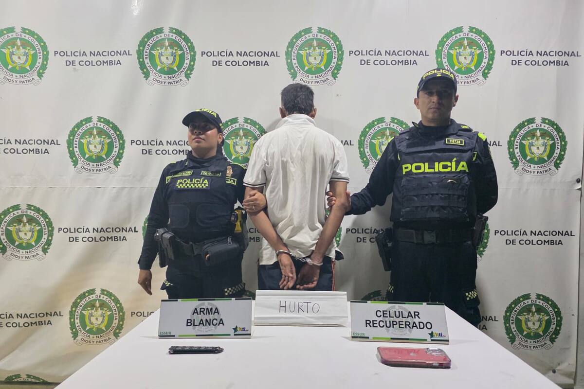 Joven fue víctima de hurto con navaja en Bucaramanga: capturan al presunto agresor