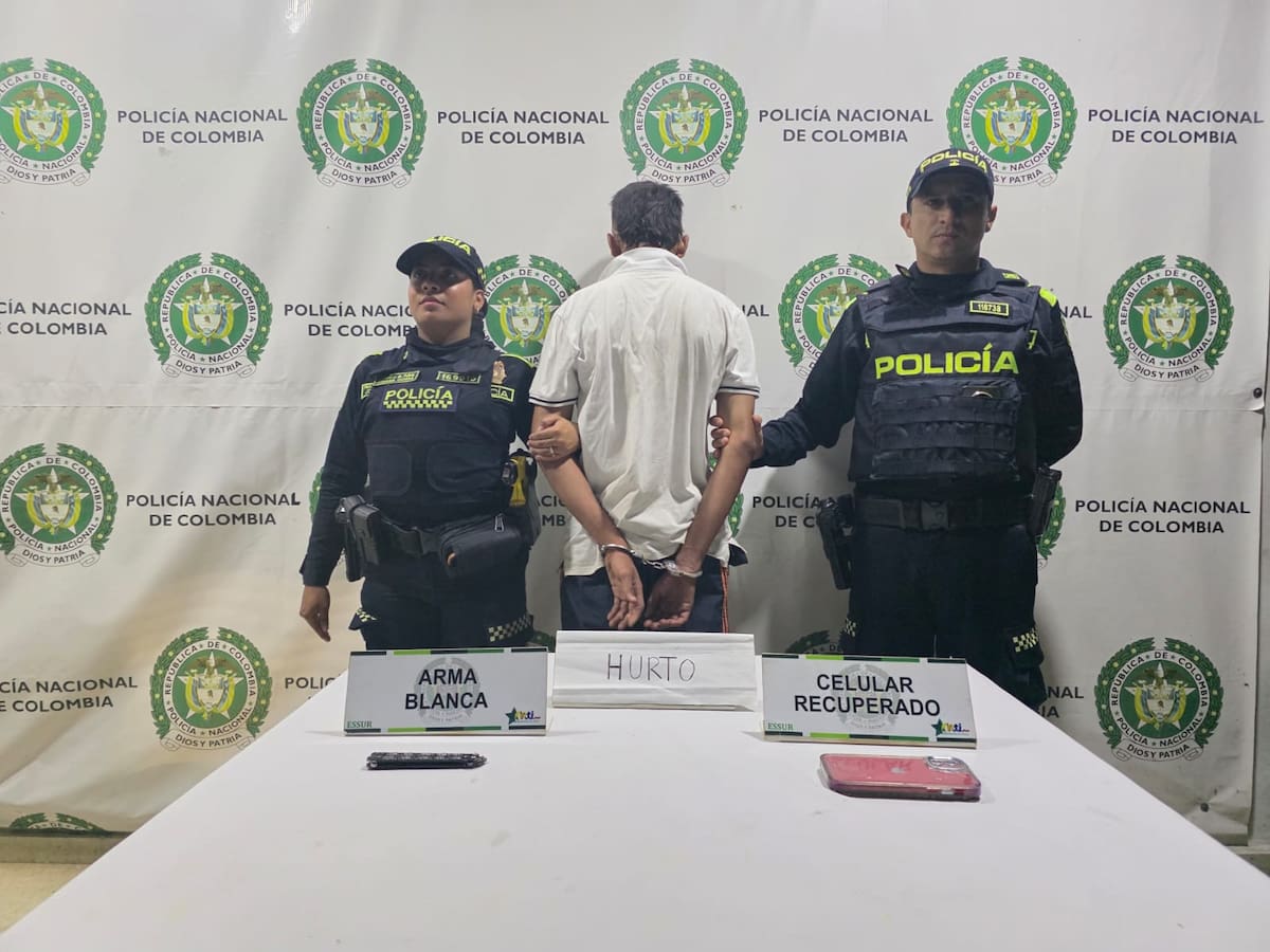 Joven fue víctima de hurto con navaja en Bucaramanga: capturan al presunto agresor