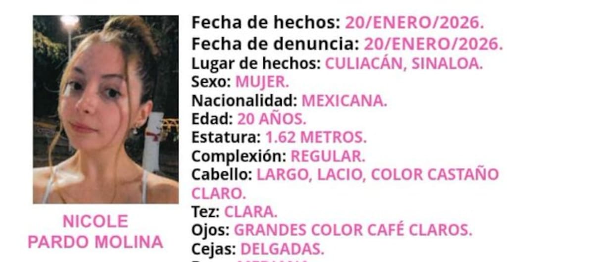 Caso Nicholete: quién es la influencer reportada como desaparecida en Culiacán, México.
