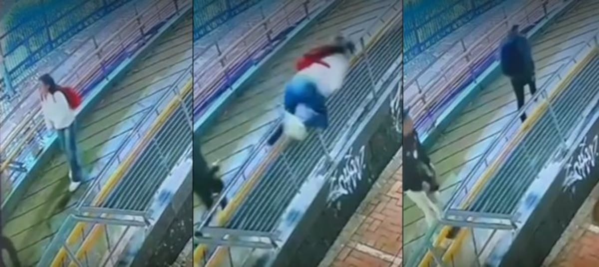 La temeraria acción de la joven se viralizó en redes sociales, donde los capitalinos muestran su preocupación ante la ola de robos en Bogotá.