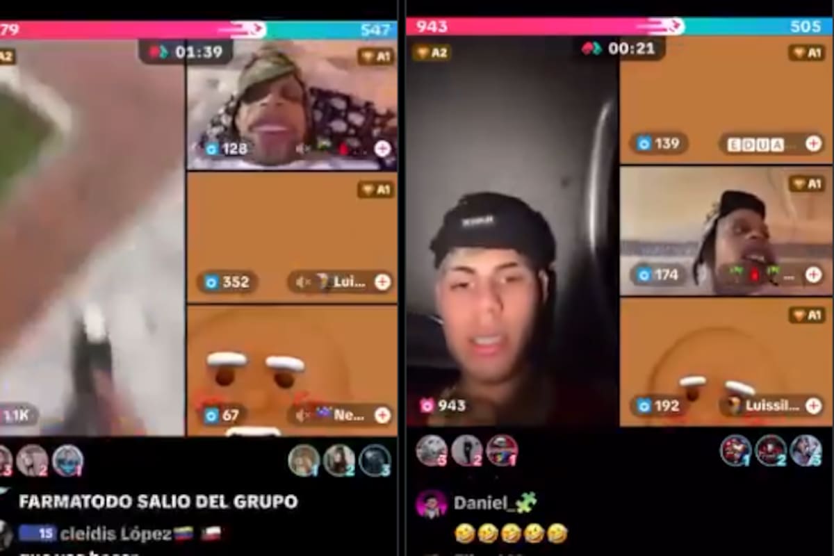 Jóvenes agredieron a trabajador de Farmatodo por reto de TikTok. // captura de pantalla de TikTok