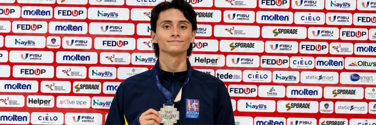 Juan Andrés García Amado demostró su tenacidad en un campeonato continental. Conozca la historia de constancia y esfuerzo que lo llevó al podio. Foto: Suministrada.