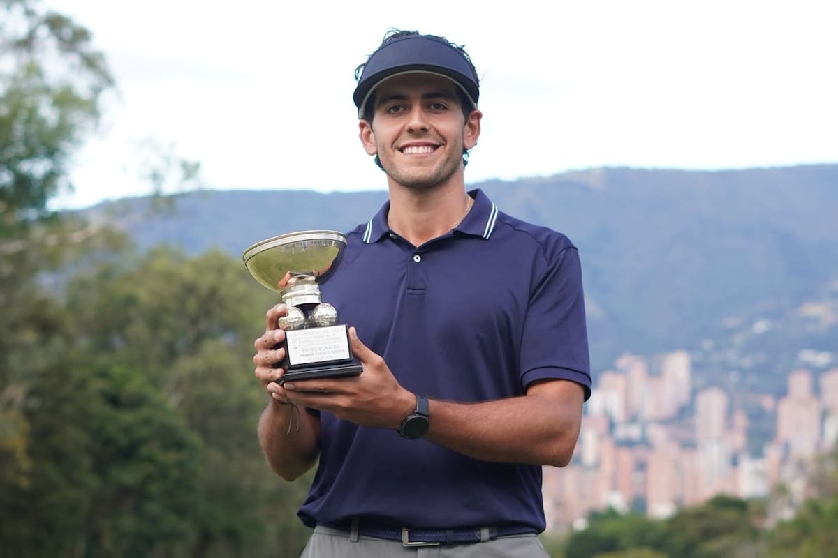El golfista santandereano Juan Camilo Vesga reafirmó su dominio en el circuito nacional con una nueva victoria en el LXIV Abierto de Golf El Rodeo de Medellín.