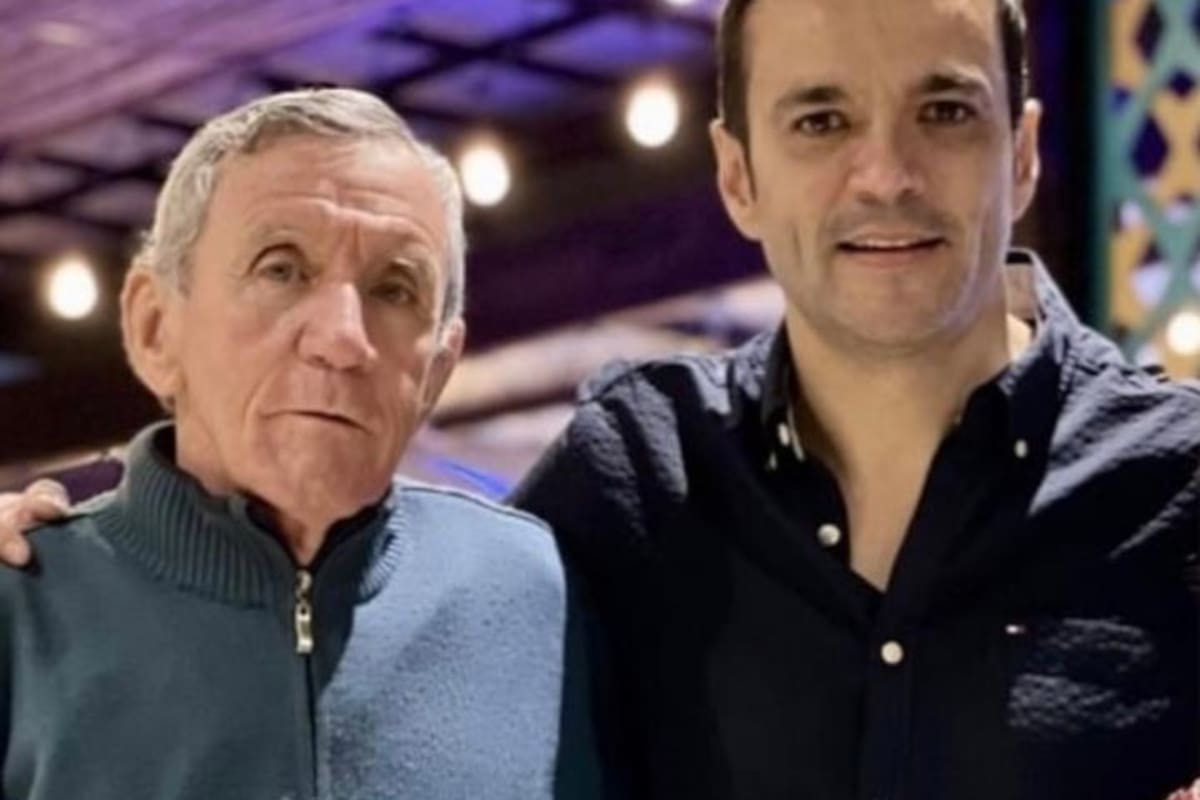 Juan Diego Alvira compartió en redes sociales la partida de su padre, Luis Fernando Alvira. // Foto: tomada de IG @juandiego. alvira.