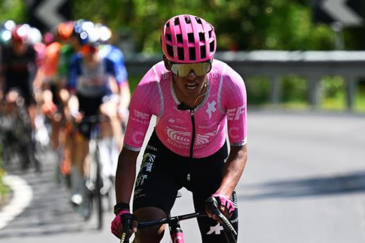 Juan Felipe Rodríguez, una de las figuras colombianas de la jornada, fue protagonista en la montaña de la Vuelta a España 2026. Foto: EF Education-EasyPost