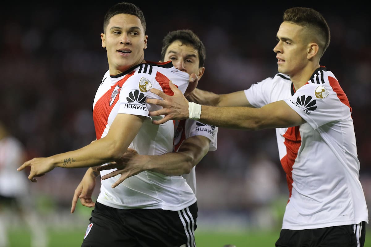 Juan Fernando Quintero vivió sus "años maravillosos" en River Plate de Argentina. //Foto, EFE: Juan Ignacio Roncoroni