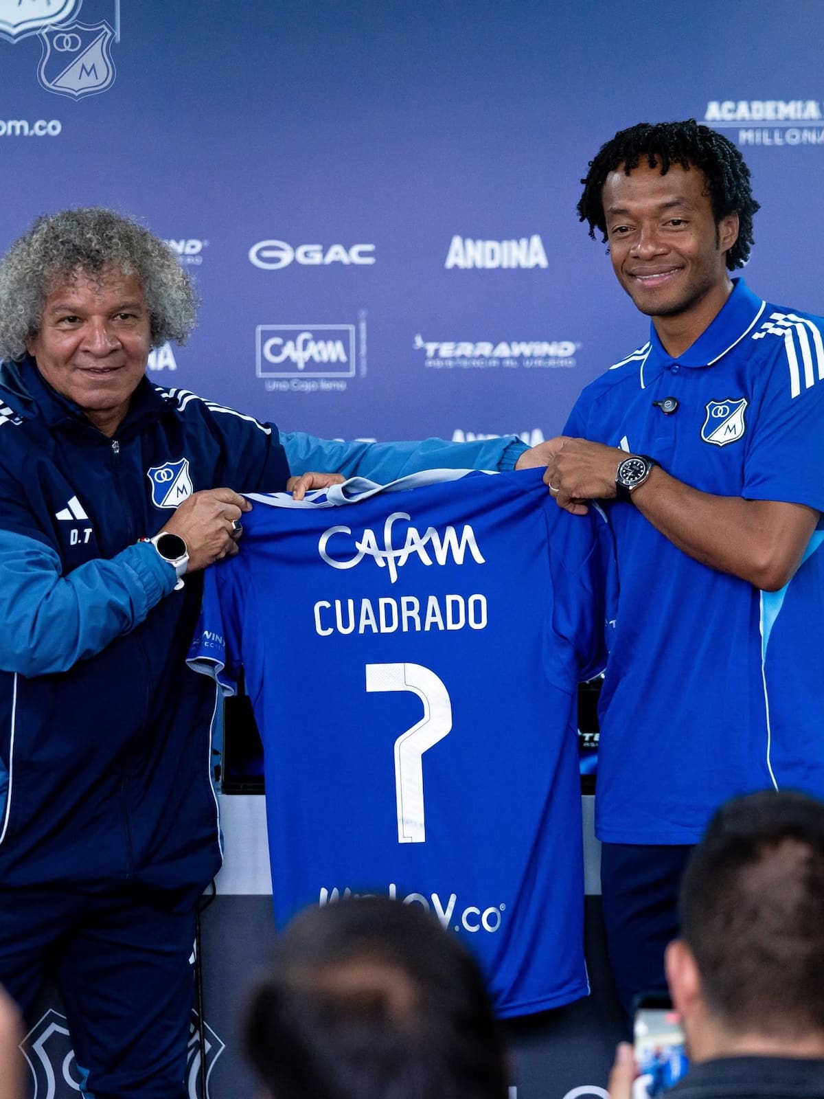 Juan Guillermo Cuadrado habló de su llegada a Millonarios. Foto: Millonarios.